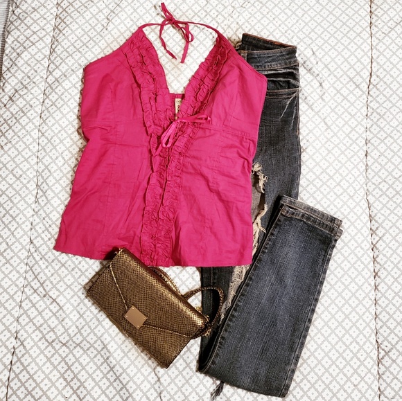 Pink halter top - Picture 1 of 4